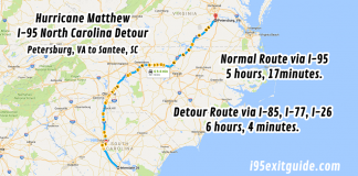 North Carolina Detour | I-95 Exit Guide