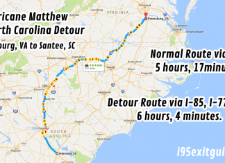 North Carolina Detour | I-95 Exit Guide