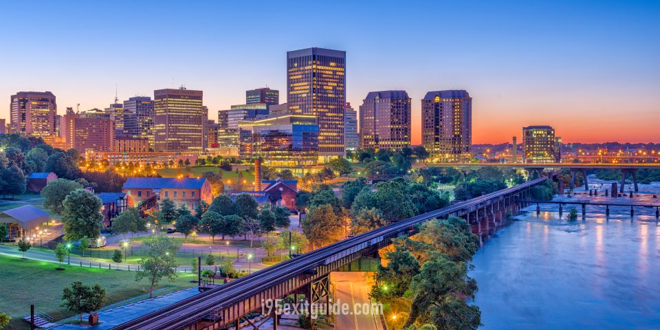 Richmond, Virginia Downtown Skyline | I-95 Exit Guide