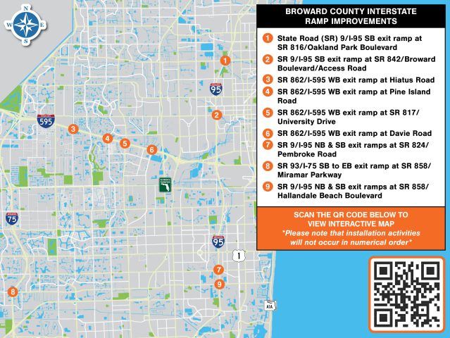 FDOT Broward County RTMC Map | I-95 Exit Guide